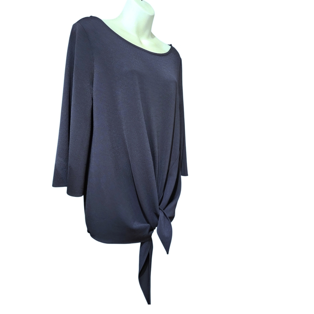 Banana Republic Blue Top Front Tie Blouse Sz.M